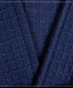 Kleinmann Kimono Paris marine 019130/344 Bademantel, Baumwolle