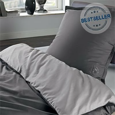 bugatti Bettwäsche 135x200 4939/800 Wende-Bettwäsche 135 x 200 cm, Baumwolle, Anthrazit-hellgrau, Grau 2 bugatti Bettwäsche 135x200 4939/800 Wende-Bettwäsche 135 x 200 cm, Baumwolle, Anthrazit-hellgrau, Grau – Bild 2