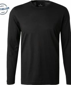 RAGMAN T-Shirt 482180/009 Longsleeve, Body Fit, Pima Baumwolle, Schwarz