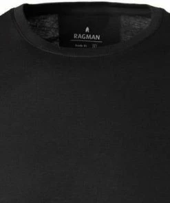 RAGMAN T-Shirt 482180/009 Longsleeve, Body Fit, Pima Baumwolle, Schwarz -schlechtchritte 142932 norm2