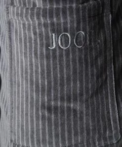 JOOP! Bademantel Kimono 1630/77 Baumwolle, Grau gestreift, Stahlgrau -schlechtchritte 162205 norm3