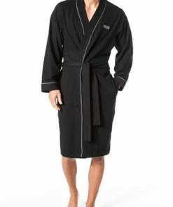 BOSS Kimono schwarz 50229070/001 Bademantel, Baumwolle