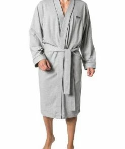 BOSS Kimono platingrau 50229070/033 Badeamantel, Baumwolle