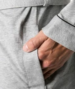 BOSS Kimono platingrau 50229070/033 Badeamantel, Baumwolle -schlechtchritte 187820 norm3