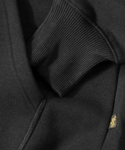 ALPHA INDUSTRIES Hoodie 143302/03 Baumwolle, Schwarz, Black -schlechtchritte 197837 norm3