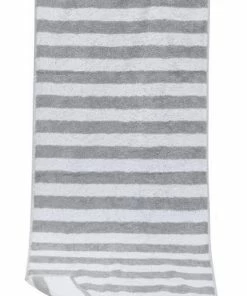 JOOP! Handtuch 1610/HT/76 50 x 100 cm, Silbergrau gestreift, Silber