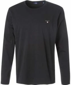 Gant Longsleeve 234502/5 Regular Fit, Baumwolle, Schwarz, Black