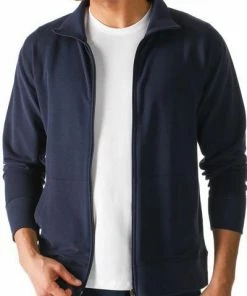 Mey CLUB Track-Top 23593/668 Sweatjacke, Mikrofaser-Baumwolle, Navy, Yacht blue