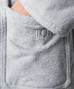 JOOP! Bademantel Kapuze 1619/76 Baumwolle, Hellgrau, Silber -schlechtchritte 229526 norm3