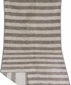 JOOP! Duschtuch 1610/DT/70 80 x 150 cm, Grau gestreift, Beige-grau