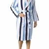 Kleinmann Bademantel Classic Stripes 1521311/3 Baumwolle, Blau-weiß gestreift, Blau