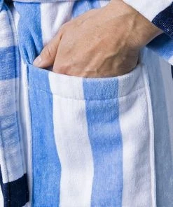 Kleinmann Bademantel Classic Stripes 1521311/3 Baumwolle, Blau-weiß gestreift, Blau 5 Kleinmann Bademantel Classic Stripes 1521311/3 Baumwolle, Blau-weiß gestreift, Blau -schlechtchritte 242853 norm3