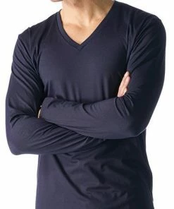 Mey CLUB Shirt 1/1 Arm 46520/668 Longsleeve, Baumwolle, Nachtblau, Yacht blue