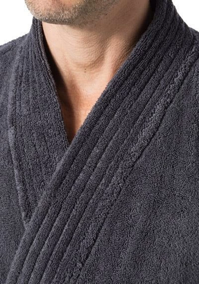 JOOP! Bademantel Kimono 1647/767 Baumwolle, Anthrazit 2 JOOP! Bademantel Kimono 1647/767 Baumwolle, Anthrazit – Bild 2