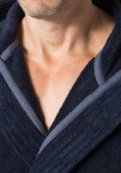 JOOP! Bademantel Kapuze 1648/175 Baumwolle, Blau 3 JOOP! Bademantel Kapuze 1648/175 Baumwolle, Blau – Bild 3