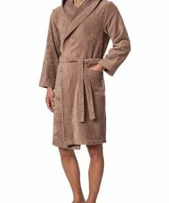 LASA Bademantel Cool 1511310/3234 Baumwolle, Hellbraun, Castano