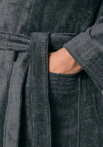 LASA Bademantel Cool 1511310/3073 Baumwolle, Grau, Gris 3 LASA Bademantel Cool 1511310/3073 Baumwolle, Grau, Gris – Bild 3