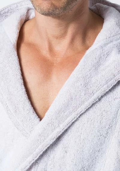 Kleinmann Bademantel 019231/755 Baumwolle, Weiß 2 Kleinmann Bademantel 019231/755 Baumwolle, Weiß – Bild 2