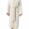 Kleinmann Kimono 019104/704 Bademantel, Bio Baumwolle, Beige
