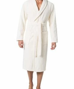 Kleinmann Bademantel Alba 019302/65 Baumwolle, Creme, Crudo