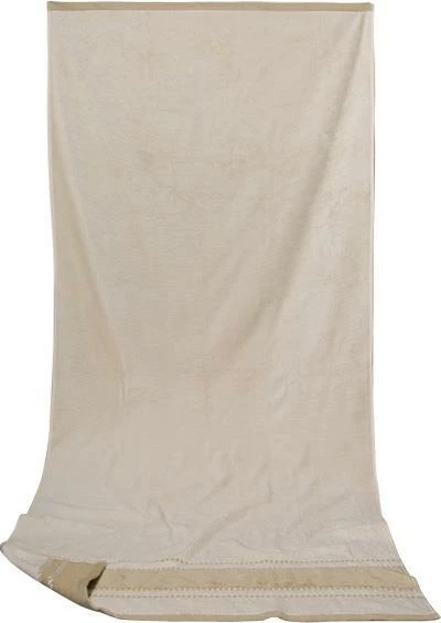 Kleinmann Saunatuch 90 x 180 cm 86002/ST/704 Beige, Grün 1 Kleinmann Saunatuch 90 x 180 cm 86002/ST/704 Beige, Grün