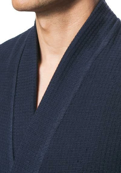 Kleinmann Kimono 1622201/344 Bademantel, Baumwolle, Nachtblau, Marine 2 Kleinmann Kimono 1622201/344 Bademantel, Baumwolle, Nachtblau, Marine – Bild 2