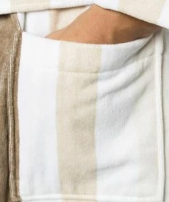 Kleinmann Bademantel Classic Stripes 1521311/5 Baumwolle, Braun-weiß gestreift, Beige -schlechtchritte 269968 norm3