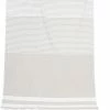 Kleinmann Strandtuch 176121/5 100 x 180 cm, Greige gestreift, Beige