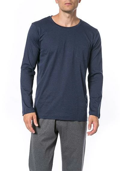 Novila T-Shirt 8592/492/104 Longsleeve, Baumwolle, Blau meliert, Marine 1 Novila T-Shirt 8592/492/104 Longsleeve, Baumwolle, Blau meliert, Marine