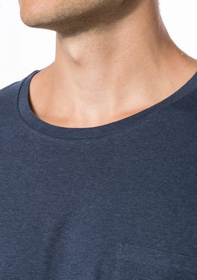 Novila T-Shirt 8592/492/104 Longsleeve, Baumwolle, Blau meliert, Marine 2 Novila T-Shirt 8592/492/104 Longsleeve, Baumwolle, Blau meliert, Marine – Bild 2