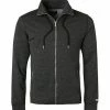 Jockey Jacket 500707H/950 Sweatjacke, Baumwolle, Schwarz meliert, Jet black melange