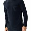 Zimmerli Jersey Loungewear Shirt 8520/21090/491 Longsleeve, Baumwolle, Navy, Midnight