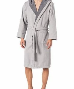 Kleinmann Bademantel Ginger 1721314/6 Baumwolle, Hellgrau meliert, Grau