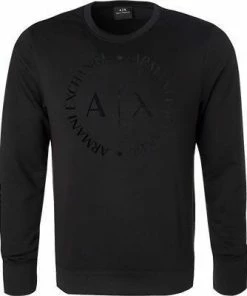 ARMANI EXCHANGE Sweatshirt 8NZM87/Z9N1Z/1200 Mikrofaser, Schwarz