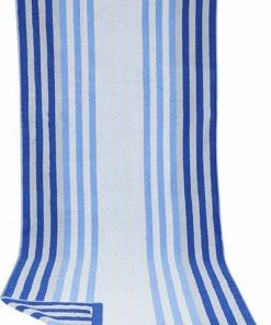 LASA Saunatuch 85 x 200 cm 187121/3 Blau gestreift, Blau