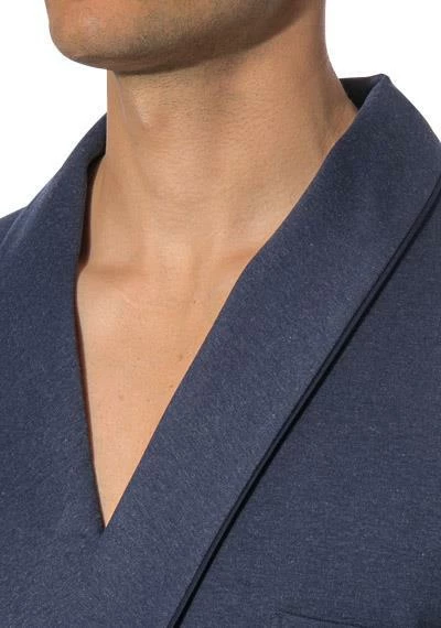 Novila Hausmantel Lord 9592/046/104 Baumwolle, Marine meliert, Marine 2 Novila Hausmantel Lord 9592/046/104 Baumwolle, Marine meliert, Marine – Bild 2