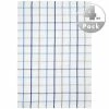 LASA Geschirrtuch 50 x 70 cm 4er Pack 187174/3 Geschirrtücher, Baumwolle, Weiß-blau kariert, Blau