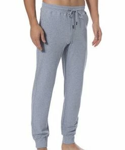 HANRO Hose lang Living 07 5071/1036 Loungehose, Baumwolle, Grau, Grey melange