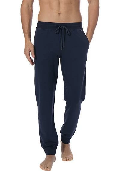 HANRO Hose lang Living 07 5071/0496 Loungehose, Baumwolle, Navy, Black iris 1 HANRO Hose lang Living 07 5071/0496 Loungehose, Baumwolle, Navy, Black iris