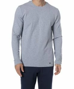 HANRO Sweatshirt Living 07 5072/1036 Baumwolle, Grau, Grey melange