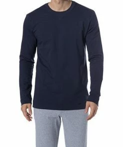 HANRO Sweatshirt Living 07 5072/0496 Baumwolle, Grau, Black iris