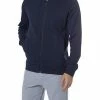 HANRO Jacke Living 07 5076/0496 Sweatjacke, Baumwolle, Navy, Black iris
