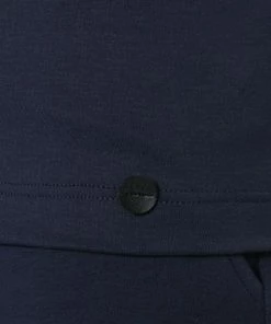 HANRO Shirt 1/1 Arm Night & Day 07 5431/0496 Longsleeve, Baumwolle, Navy, Black iris -schlechtchritte 311242 norm3