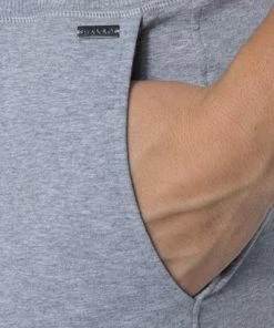 HANRO Hose kurz Living 07 5070/1036 Loungehose, Baumwolle, Hellgrau, Grey melange -schlechtchritte 311245 norm3