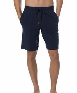 HANRO Hose kurz Living 07 5070/0496 Loungehose, Baumwolle, Navy, Black iris