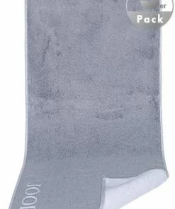 JOOP! Gästetuch 3er Pack 1600/GT/76 Gästetücher, Baumwolle, 30 x 50 cm, Silbergrau, Silber