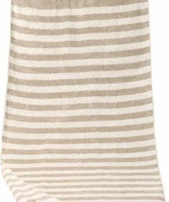 JOOP! Saunatuch 1610/ST/30 Baumwolle, 80 x 200 cm, Sand gestreift, Sand
