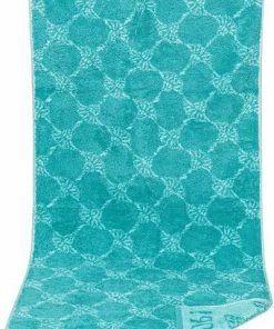 JOOP! Saunatuch 1611/ST/40 Baumwolle, 80 x 200 cm, Türkis gemustert, Türkis