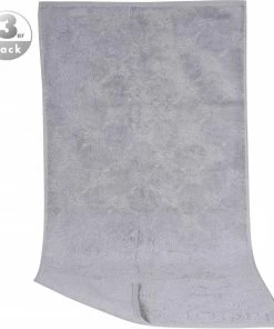 JOOP! Gästetuch 3er Pack 1670/GT/705 30 x 50, Hellgrau, Platin