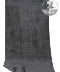 LASA Handtuch 50 x 100 cm 2er Pack 3409/HT/3058 Handtücher, Anthrazit, Stahlgrau